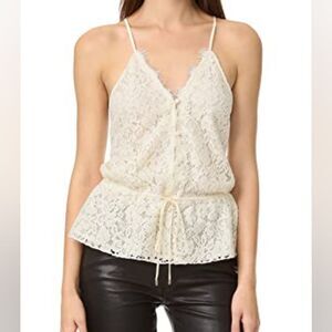 EUC Rachel Zoe Nadalyn Lace Top Ecru Sz 6